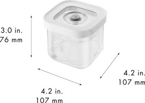 ZWILLING Fresh &amp; Save CUBE CUBE-doos S / 11 cm, transparant-wit - Fresh &amp; Save CUBE - ZWILLING