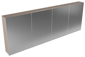 Mondiaz Cubb spiegelkast 200x70x16cm smoke met 4 deuren