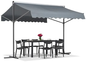 Vrijstaande luifel Parla 3x3 m antraciet Garden Point