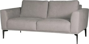 2 zitsbank - Tulp - stof Sorro lichtgrijs 90