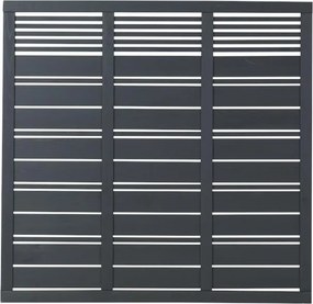 Schutting vuren - Silence louvre recht antraciet (176 x 170 cm)