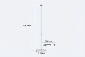 Buiten Vloerlamp Wit - Virginia Foot Kunststof /Staal Wit