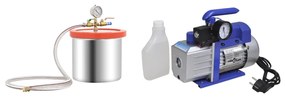 vidaXL Vacuümkamer met 1-traps pomp 7,4 L