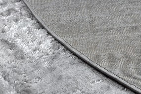 Tapijt MEFE modern  Rond ,  8722 Lijnen vintage gewreven  - Structureel,  twee poolhoogte , grijskleuring / wit