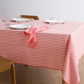 Gestreept tafelkleed geweven-geverfd, 30% gerecycled katoen, SOIZIC