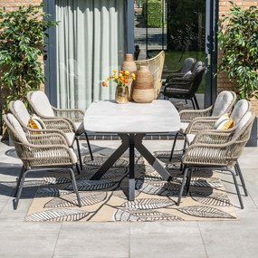 Garden Impressions Fiore tuintafel 220x100xH72 cm - donker grijs