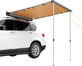 VEVOR Caravan Zonnescherm 2x2,5m Zonnekap Camper UV50+ UV-bescherming Luifel 280-G Polyester Stof Luifel PU3000mm Waterdicht Inclusief PVC-tas Ideaal voor kamperen Familiereünies Reizen