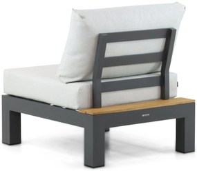 Loungeset 6 personen Aluminium/Teak Grijs Lifestyle Garden Furniture Vittoria