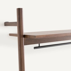 Kledingrek voor dressing, notenhout en fineer, Rory