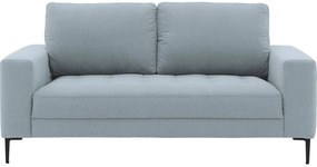 Goossens Bank Coco blauw, stof, 2,5-zits, stijlvol landelijk