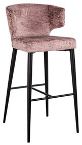 Richmond Interiors Taylor Hoge Barstoel Zachte Fusion Stof Roze