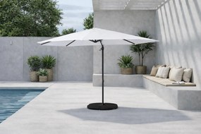 The Outsider Ronde Zweefparasol - Fleur - 3m - Zwart/wit - The Outsider