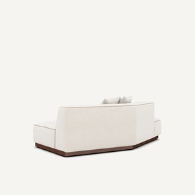 Halve zetel links in chenille fluweel, JACOPO