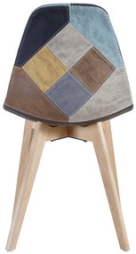 Kelen Patchwork Leatherette Stoel