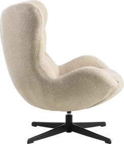 Oorfauteuil Modern Beige Stof