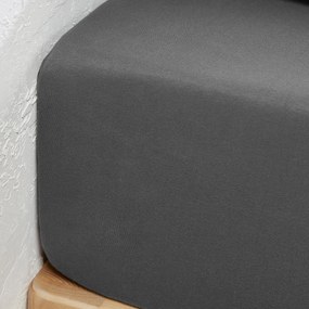 Hoeslaken in jersey 30% recycled katoen, omslag 35 cm