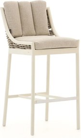 + 10% kassakorting | Barkruk tuin | Apple Bee Milou | Textileen | Wit | Tuinstoel | Kees Smit Tuinmeubelen