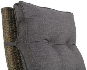 Bistroset 2 personen  Wicker Grijs Garden Collections Detroit