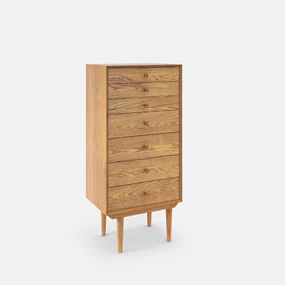 Vintage ladekast, 7 lades, Quilda