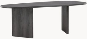 Ovale eettafel Grönvik met houtlook, 210 x 100 cm