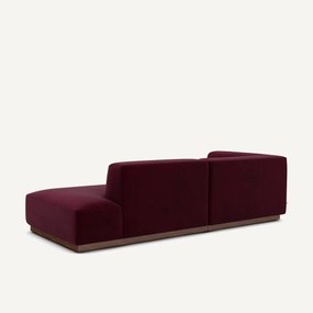 Linkse hoekbank in fluweel, Jacopo