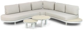Hoek loungeset 5 personen Aluminium Wit  Lifestyle Garden Furniture Harmonic