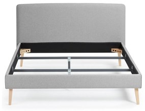 Kave Home Dyla Bedframe Met Wasbare Hoes Antraciet 160 Cm