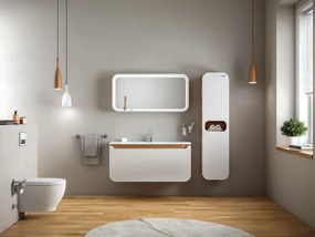 SaniGoods Dion badkamermeubel 120cm met 1 lade wit eiken