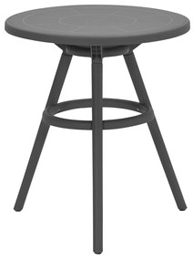 Garden Impressions Mira balkonset 3-delig - Faria tuintafel Ø60 cm - donker grijs