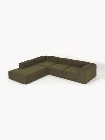 Bouclé modulaire hoekbank Lennon (4-zits)
