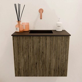Mondiaz Joya 50cm toiletmeubel dusk met wastafel faye midden zonder kraangat urban