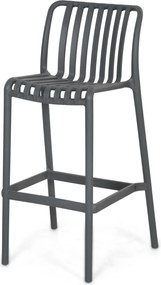 Barstoel Kunststof Grijs-antraciet Domani Furniture Alba  antracite