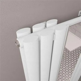 Eastbrook Tunstall dubbele radiator met spiegel 50x180cm 1654W wit mat