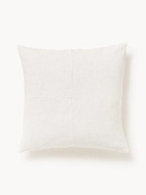 Handgeweven kussenhoes Terre met decoratieve naad