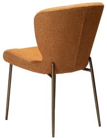 Dan-Form Glory Luxe Eetkamerstoel Oranje Pumpkin Spice Boucle