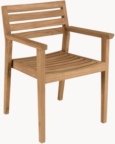 Tuin eetstoelen Kally van teakhout, 2-delig