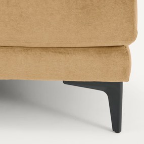 Voetensteun met dienblad, in stonewashed fluweel, MODERNISTE, ontwerp Emmanuel Gallina