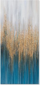 Handbeschilderd canvasdoek Dark Blue Art