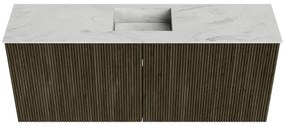 Mondiaz Joya DLux 100cm toiletmeubel shadow met wastafel faye midden zonder kraangat opalo