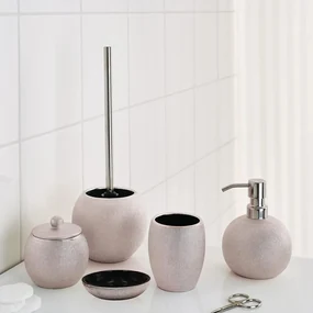 RIDDER Toiletborstel met houder Lucida lichtroze
