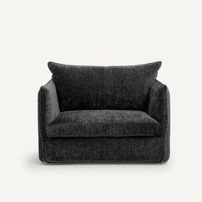 Fauteuil XL in geribd fluweel, Néo Chiquito