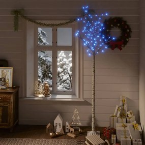 vidaXL Kerstboom wilg met 200 LED's binnen en buiten 2,2 m blauw