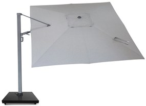Zweefparasol  3x3.5m S2 Excellent (incl. voet + hoes) Grijs-antraciet Camello Luna