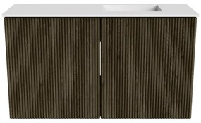 Mondiaz Joya 70cm toiletmeubel shadow met wastafel faye rechts 1 kraangat talc