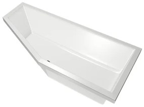 Xenz Society Hoekbad - 170x75x48 - afvoer Midden - Rechts - Compact - acryl - wit 6926-01