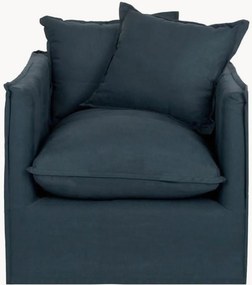 Linnen fauteuil Sam met bekleding