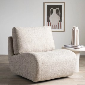 Draaibare Fauteuil Beige Zonder Armleuning