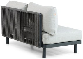 Hoek loungeset 5 personen Aluminium/rope Grijs  Santika Furniture Santika