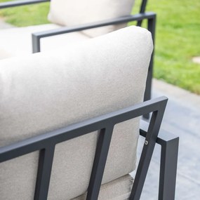 Garden Impressions Durban loungeset 4-delig - donker grijs - desert sand