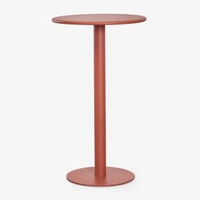 Ronde Hoge Tuintafel Ø60 Cm Van Ijzer Mizzi Terracota - Sklum